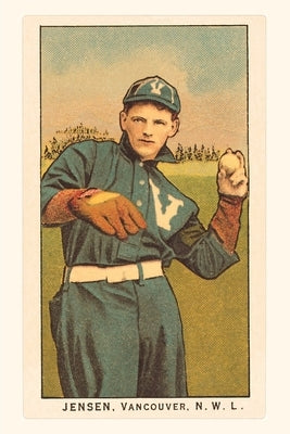 Vintage Journal Early Baseball Card, Jensen by Found Image Press