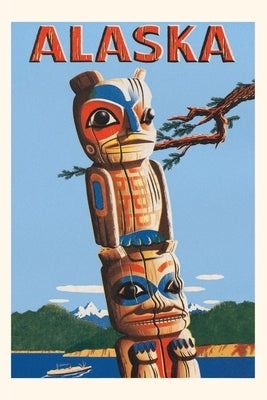 Vintage Journal Travel Poster, Totem Pole by Found Image Press