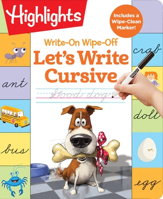 Write-On Wipe-Off Let's Write Cursive by Highlights Learning