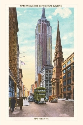 Vintage Journal Fifth Avenue, Empire State Building, New York City by Found Image Press