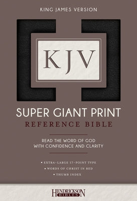 KJV Super Giant Print Bible by Hendrickson Publishers