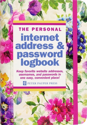 Peony Garden Internet Address & Password Logbook by Peter Pauper Press Inc