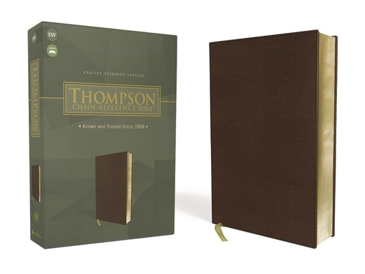 Esv, Thompson Chain-Reference Bible, Leathersoft, Brown, Red Letter by Thompson, Frank Charles