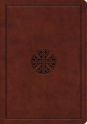 ESV Journaling Bible, Interleaved Edition (Trutone, Mahogany, Mosaic Cross Design) by 