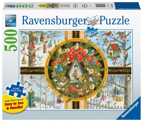 Christmas Songbirds 500 PC Large Format Puzzle by Ravensburger