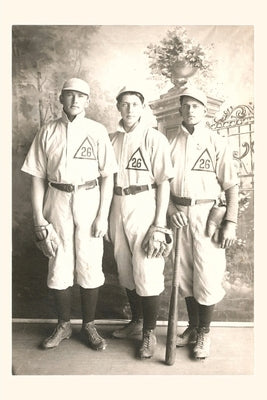 Vintage Journal Three Ballplayers by Found Image Press