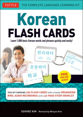 Korean Flash Cards Kit: Learn 1,000 Basic Korean Words and Phrases Quickly and Easily! (Hangul & Romanized Forms) Downloadable Audio Included by Kim, Soohee