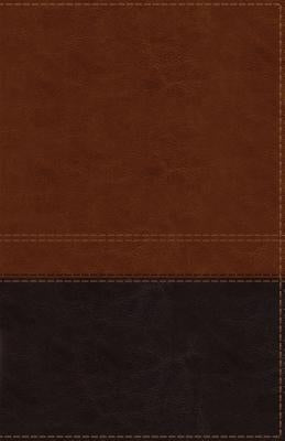 NIV, Reference Bible, Giant Print, Imitation Leather, Brown, Red Letter Edition, Indexed, Comfort Print by Zondervan