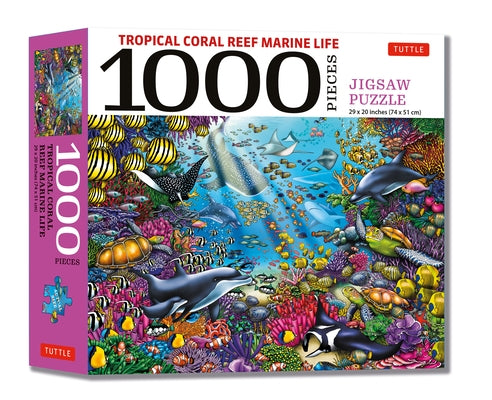 Tropical Coral Reef Marine Life - 1000 Piece Jigsaw Puzzle: Finished Size 29 in X 20 Inch (74 X 51 CM) by Huynh, Hue