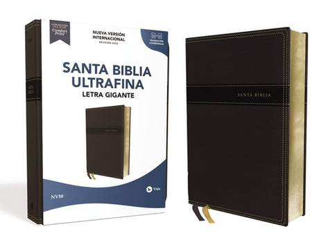 Nvi, Santa Biblia, Texto Revisado 2022, Ultrafina, Letra Gigante, Leathersoft, Negro, Palabras de Jesús En Rojo by Nueva Versi&#243;n Internacional