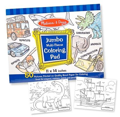 Jumbo Coloring Pad - Blue (11 X 14) by Melissa & Doug