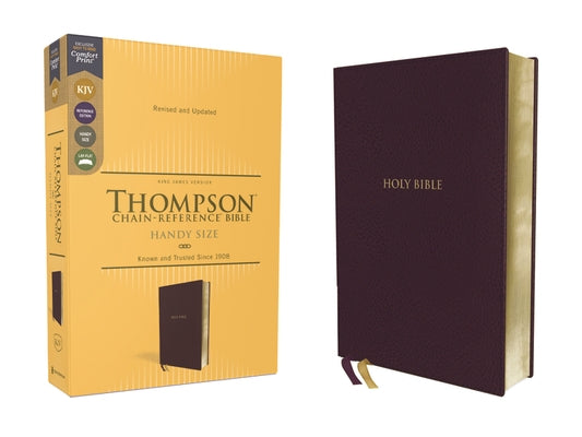 Kjv, Thompson Chain-Reference Bible, Handy Size, Leathersoft, Burgundy, Red Letter, Comfort Print by Thompson, Frank Charles