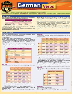 German Verbs: A Quickstudy Language Reference Guide by Listen, Paul