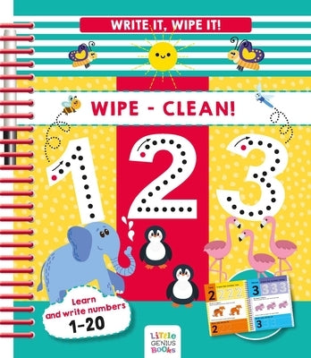 Write It, Wipe It! Wipe-Clean 123 by Little Genius Books