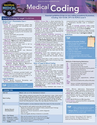 Medical Coding: A Quickstudy Laminated Reference Guide by Safian, Shelley C.