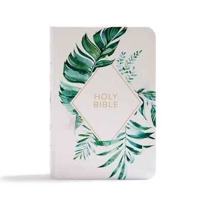 CSB On-The-Go Bible, White Floral Textured Leathertouch by Csb Bibles by Holman