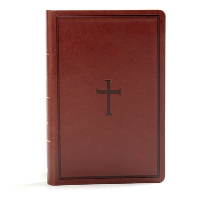 KJV Large Print Personal Size Reference Bible, Brown Leathertouch Indexed by Holman Bible Staff