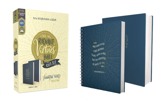 Niv, Radiant Virtues Bible: A Beautiful Word Collection, Hardcover Bible and Journal Gift Set, Red Letter, Comfort Print by Zondervan