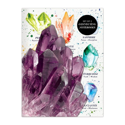 Crystals and Gems Connecting Notebook Set by Galison