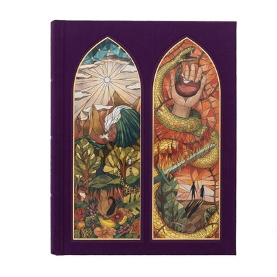 CSB Notetaking Bible, Stained Glass Edition, Amethyst Cloth-Over-Board by Csb Bibles by Holman