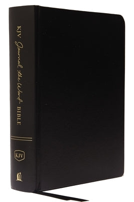 KJV, Journal the Word Bible, Hardcover, Black, Red Letter Edition, Comfort Print: Reflect, Journal, or Create Art Next to Your Favorite Verses by Thomas Nelson
