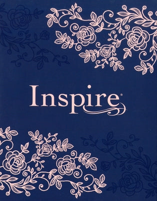 Inspire Bible NLT (Hardcover Leatherlike, Navy): The Bible for Coloring & Creative Journaling by Tyndale