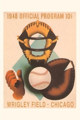 Vintage Journal Wrigley Field Poster with Phantom Catcher by Found Image Press