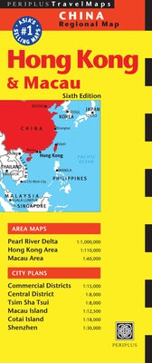 Hong Kong & Macau Travel Map Sixth Edition by Periplus Editions