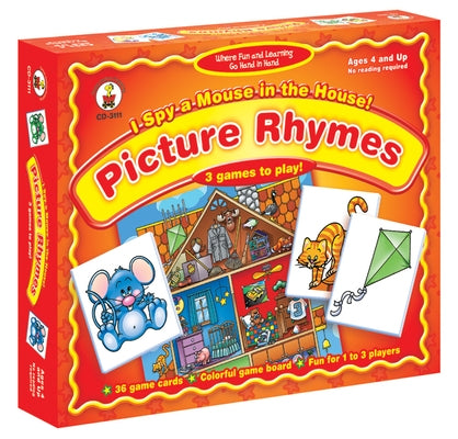 I Spy a Mouse in the House! Picture Rhymes Board Game: 3 Games to Play! by Carson Dellosa Education