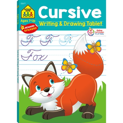 School Zone Cursive Writing & Drawing Tablet Workbook by Zone, School