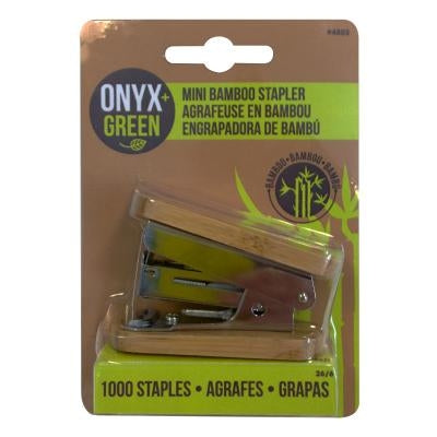 Mini Stapler W/1000 Staples Ba by Onyx + Green