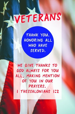 Veterans Thank You Bulletin (Pkg 100) Patriotic by Broadman Church Supplies Staff