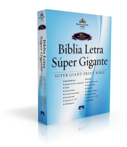 Spanish Super Giant Print Bible-Rvr 1960 by American Bible Society