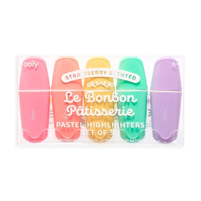 Le Bonbon Patisserie Scented Pastel Highlighters - Set of 5 by Ooly