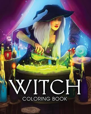 Witch Coloring Book: A Coloring Book for Adults Featuring Beautiful Witches, Magical Potions, and Spellbinding Ritual Scenes by Cafe, Coloring Book