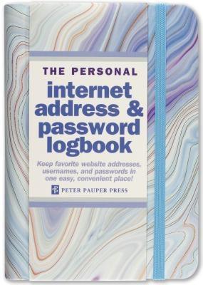 Internet Log Bk Blue Agate by Peter Pauper Press, Inc