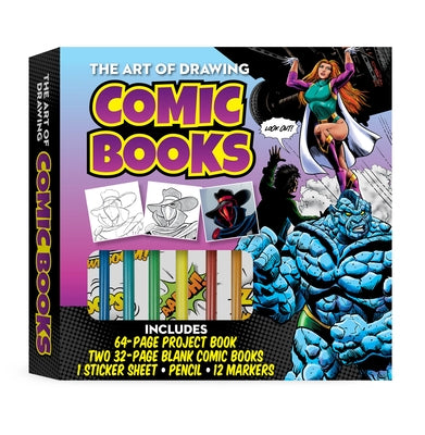 The Art of Drawing Comic Books Kit: Includes 64-Page Project Book, Two 32-Page Blank Comic Books, 1 Sticker Sheet, Pencil, 12 Markers by Berry, Bob