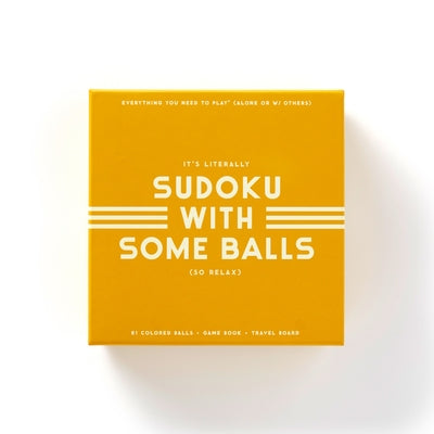 Sudoku with Some Balls Sudoku Game Set by Brass Monkey