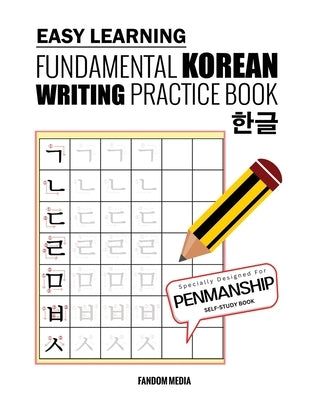 Easy Learning Fundamental Korean Writing Practice Book by Media, Fandom