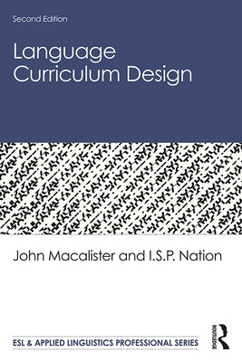 Language Curriculum Design by MacAlister, John