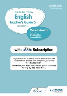 Cambridge Primary English Teacher's Guide Stage 5 with Boost Subscription by Lallaway, Marie