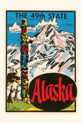 Vintage Journal Alaska Poster with Totem Pole by Found Image Press