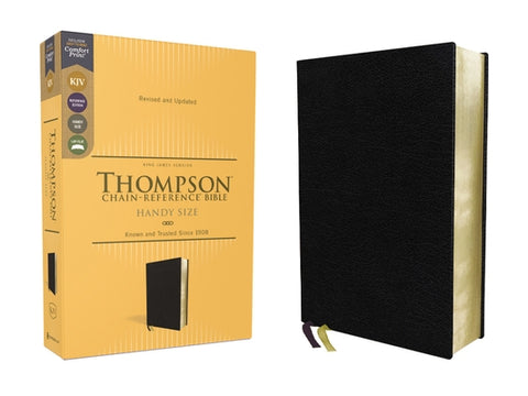 Kjv, Thompson Chain-Reference Bible, Handy Size, European Bonded Leather, Black, Red Letter, Comfort Print by Thompson, Frank Charles