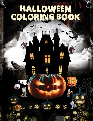 Halloween Coloring Book: Relaxing Halloween coloring books for adults 102 8.5 x 11 pages by Press House, Masab