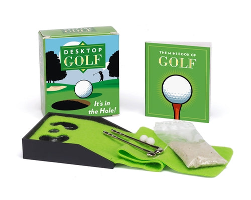 Desktop Golf [With 32 Page Book and 2 Golf Balls, 2 Clubs, Felt Fairway, Sand Packet] by Stone, Chris