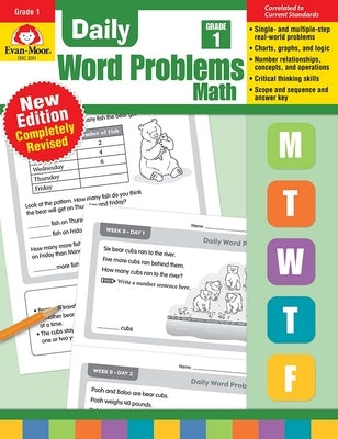 Daily Word Problems Math, Grade 1 Teacher Edition by Evan-Moor Corporation