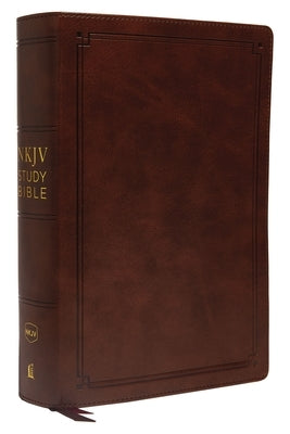 NKJV Study Bible, Imitation Leather, Brown, Red Letter Edition, Comfort Print: The Complete Resource for Studying God's Word by Thomas Nelson