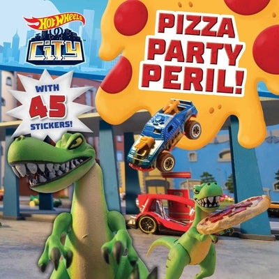 Hot Wheels City: Pizza Party Peril!: Car Racing Storybook with 45 Stickers for Kids Ages 3 to 5 Years by Shuman, Ross R.