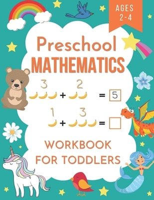 Preschool mathematics workbook for toddlers ages 2-4: Number Tracing, Addition and Subtraction math workbook for toddlers ages 2-4 by Bridge, Red