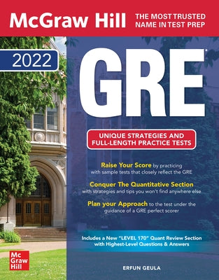 McGraw Hill GRE 2022 by Geula, Erfun